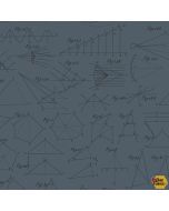 Color Theory: Diagram Charcoal -- Andover Fabrics a-9152-c
