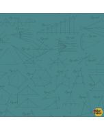 Color Theory: Diagram Teal -- Andover Fabrics a-9152-t - 2 yards 21" remaining