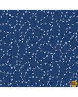 Chicken Tracks: Navy Blue -- Andover a-9634-b2