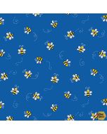Bumble Bee: Blue -- Andover Fabrics a-9715-b