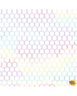 Chicken Wire: Rainbow White -- Andover a-9728-L