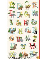 ABC: Alphabet Panel (2/3 yard)  -- Makower UK tp-2525-1