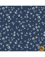 Polar Plungers: Bubbles Navy - Studio E Fabrics 7887-77 navy
