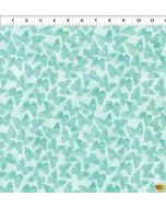 Butterfly Fantasy: Teal Butterflies - In The Beginning Fabric 7bf1