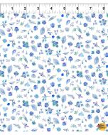 Daydreams: Blue Petite Flowers - In The Beginning Fabrics 7dd-2