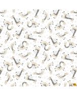 Moonlit Dreams: Tossed Giraffes Charcoal - Studio E Fabrics 8026-09