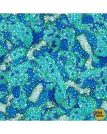 Stay Magical: Texture Cyan - Studio E Fabrics 8050-17 cyan