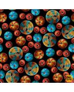 Stay Magical: Bulging Dots Black - Studio E Fabrics 8053-99 black