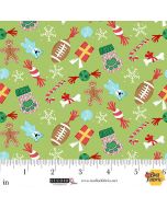 Merry Woof-Mas: Dog Toys Toss - Studio E Fabrics 8355-64 lime