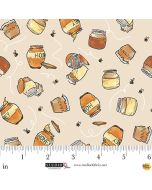Classic Winnie: Honey Pots -- Studio E 8721-34 taupe