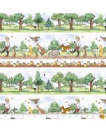 Classic Winnie: Border-- Studio E 8727-36 brown/green 