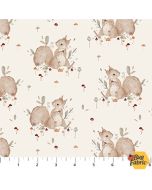 Charmwood: Squirrels Cream - Figo Fabrics 90981-12