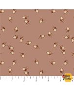 Charmwood: Acorns Caramel - Figo Fabrics 90985-32