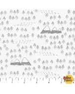 Fossil Folks: Dinosaur Landscape - Figo Fabrics 91010-10 white