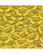 Festival of Lights: Gold Gelt - Henry Glass Fabrics 9573-44