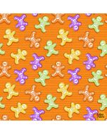 Glow Ghosts: Skeleton Bones Orange (Glow in the Dark) -- Henry Glass 9602g-33