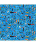 Man Cave: Small Tool Blue -- Henry Glass Fabrics 9651-17
