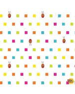 Eric Carle: The Very Hungry Caterpillar ABC's Colorful Squares White -- Andover a-8687-x