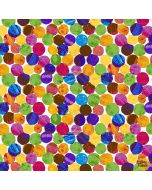 Eric Carle Very Hungry Caterpillar Spots Multi - Andover Fabrics p0260-3474-m