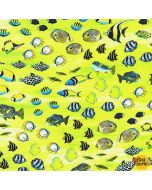 Coral Canyon: Fish Sea Glass-- Robert Kaufman Fabrics AQCD-19912-333 