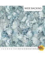 City Harbor: Marbled Light Blue (108" wide back) - Northcott Fabrics B27581-42