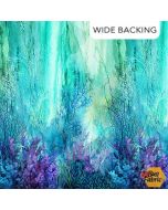 Coral Reef: Wide Backing (108") Turq Multi- Northcott Fabric B28876-66 wide