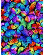 Butterfly Garden: Packed Multi Bright Butterflies -- Timeless Treasures Fabrics butterfl-cd8531 multi