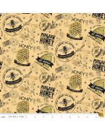 Bees Life: Bees Life Main Honey -- Riley Blake c10100 honey