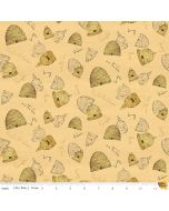 Bees Life: Bees Life Beehives Honey -- Riley Blake c10101 Honey - 1 yard 31" remaining