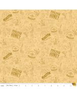 Bees Life: Bees Life Honeycomb Tonal Honey -- Riley Blake c10102 honey