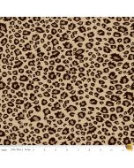 On Safari: Leopard Brown Animal Skin -- Riley Blake c10457 brown 