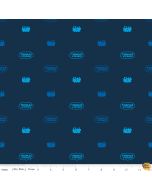All Aboard with Thomas & Friends Silhouette Navy -- Riley Blake Fabrics c11005-navy - 2 yards 12" remaining (with flaws)