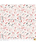 Into the Woods: Crazy Arrows Off White -- Riley Blake Designs c11396-offwhite