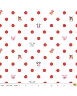 Coloring on the Farm: Dots White -- Riley Blake Designs c12233 white