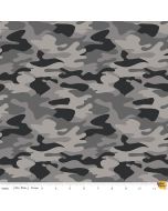 Big Game: Gray Big Game Camo -- Riley Blake Designs 12972 gray