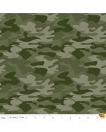 Big Game: Green Big Game Camo -- Riley Blake Designs 12972 green