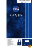 Space Odyssey: NASA Canvas Bag Panel (2/3 yard) - Northcott Fabrics c28573-48