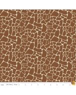 Animal Kingdom: Mini Giraffe Brown -- Riley Blake c691 brown