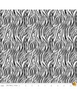 Animal Kingdom: Bengal Mini White Animal Skin -- Riley Blake c697 white