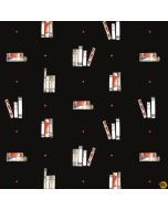 Oxford: Library Books Black -- Camelot Fabrics 71190402-2