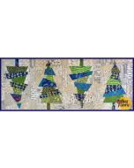 Pattern: Crazy Christmas Trees Table Runner Pattern -- Cut Loose Press clpkal009