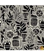 Kenya: Dreaming of Africa Ivory - Michael Miller Fabrics cx9991-ivor-d - 2.75 yards remaining