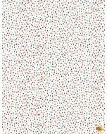 Christmas Countdown: Multi Colored Cute Dots White -- Timeless Treasures Fabrics dot-c8985 white