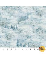 Soar: Small Trees Moody Blues -- Northcott Fabrics dp24586-41 Moody Blues