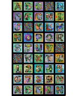 ABC 123: ABC Panel (2.125 yards) -- Northcott Fabrics 24945-99