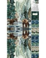 Northern Peaks: Tote Bag Panel (2/3 yard) -- Northcott Fabrics dp25176-74 - 1 remaining