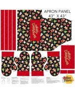 Sugar Coated: Adult Apron and Oven Mitts Panel (43" x 43") - Northcott Fabrics dp27137-24 
