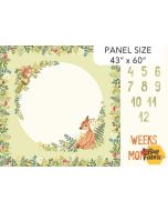 Woodland Babes: Milestone Panel (43" x 60") - Northcott Fabrics dp27165-72
