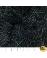 City Harbor: Map Dark Blue - Northcott Fabrics dp27580-49
