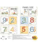 Quack Quack Moo: Farm Book Panel (1 yard) - Northcott Fabrics dp27813-10 white